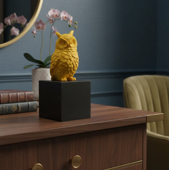 Wise Owl Guardian of Good Fortune - Symbol of Fortune & Protection for Indian Homes