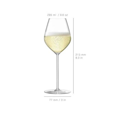 Borough Tulip Champagne Glasses 285ml, Set of 4