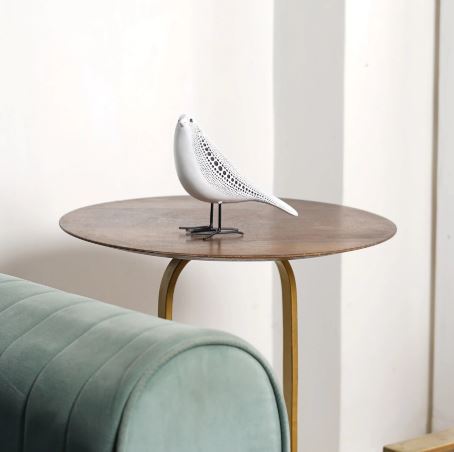 Cosmic Dots: Avian Resin Sculpture