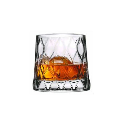 Leafy Whiskey Tumblers 300ml, Set of 4