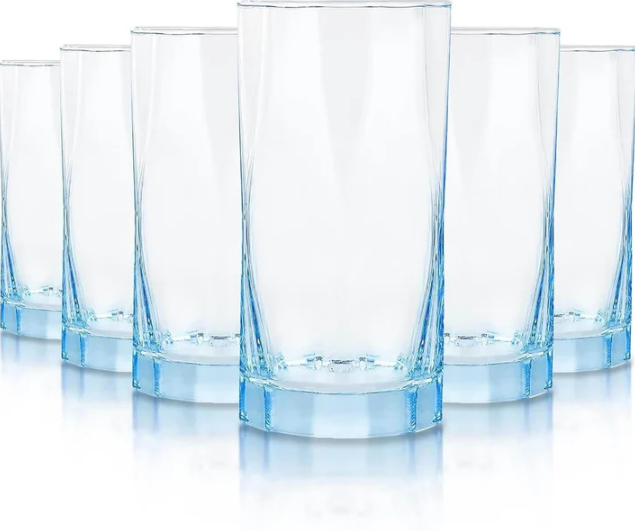 Geometric Shapes Drinking Glass for Beverages - 440 ml