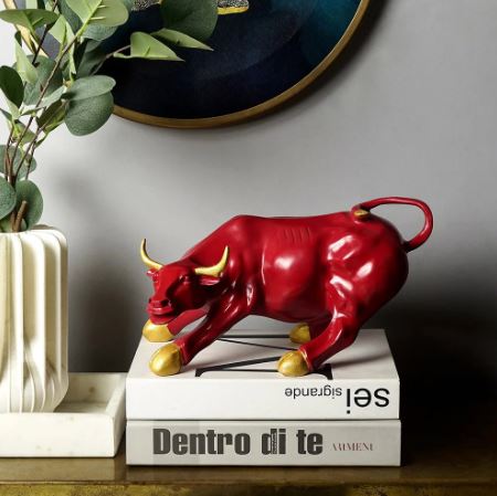 Surreal Charging Bull