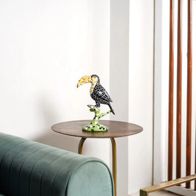 Avian Mosaic Melody: Toucan Art Decor