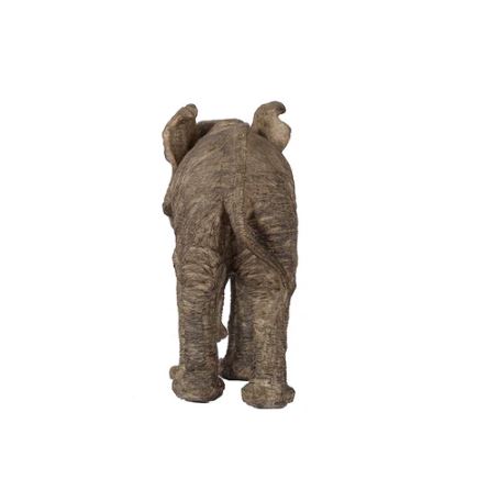Walking Elephant Sculpture Large - Brown
