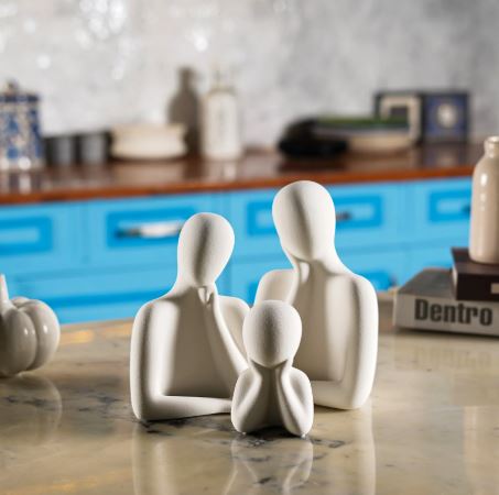 Wholeness Trio: Embracing Family Sculpture (Set of 3)