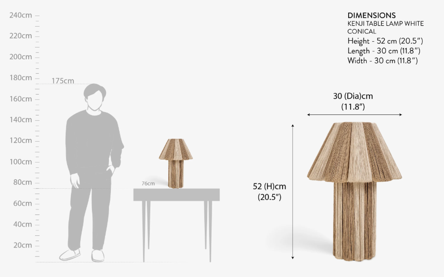 Kenji Table Lamp Conical