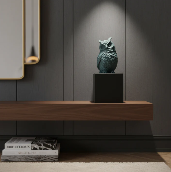 Wise Owl Guardian of Good Fortune - Symbol of Fortune & Protection for Indian Homes