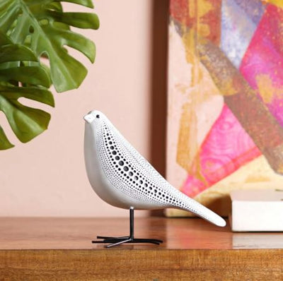Cosmic Dots: Avian Resin Sculpture