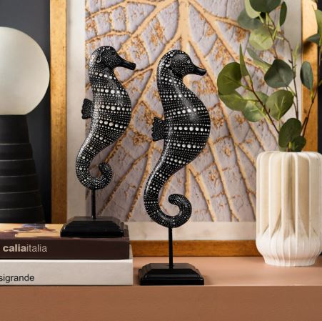 Tribal Tide: African Sea Horse Decor