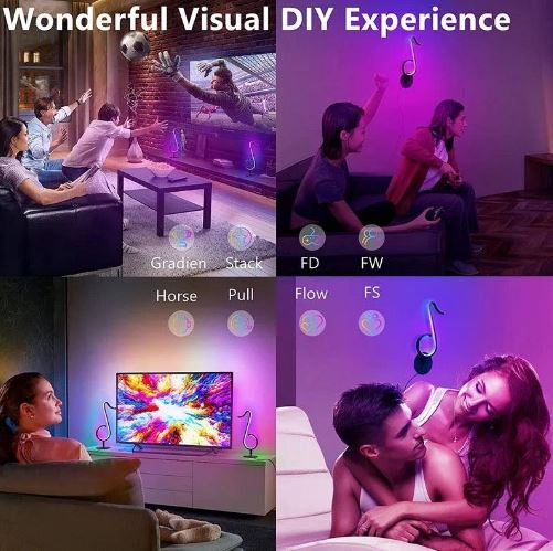 Led smart musical note light