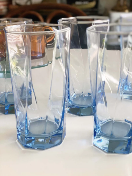 Geometric Shapes Drinking Glass for Beverages - 440 ml