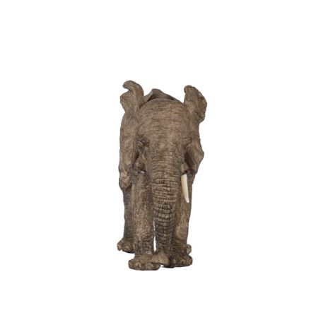 Walking Elephant Sculpture Large - Brown