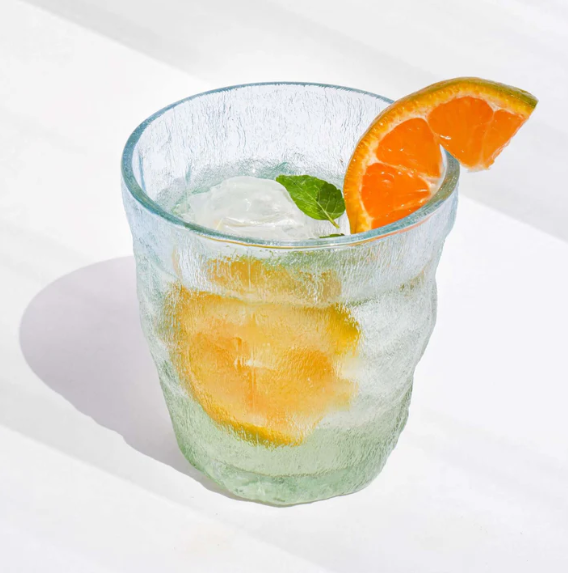 Blue-Green Gradient Glass Cup for Drinkware - 260 ml