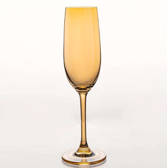 Nordic Golden Champagne Wine Glasses - 180 ml