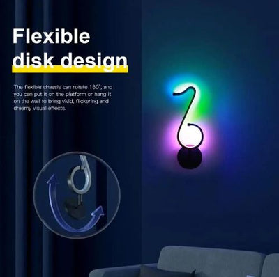 Led smart musical note light