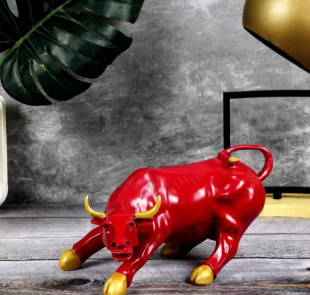 Surreal Charging Bull
