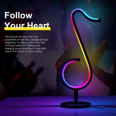 Led smart musical note light