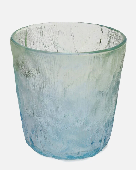 Blue-Green Gradient Glass Cup for Drinkware - 260 ml