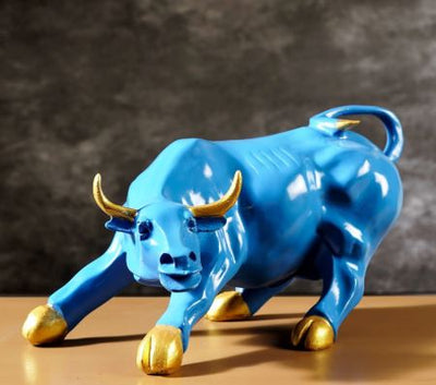 Surreal Charging Bull