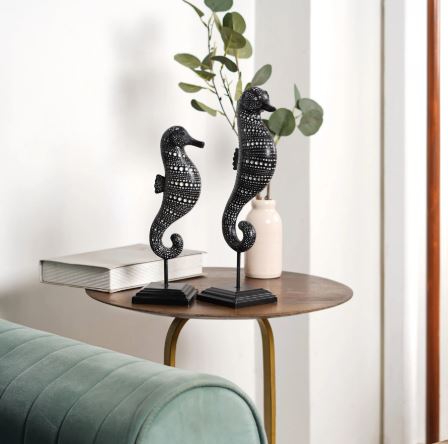 Tribal Tide: African Sea Horse Decor
