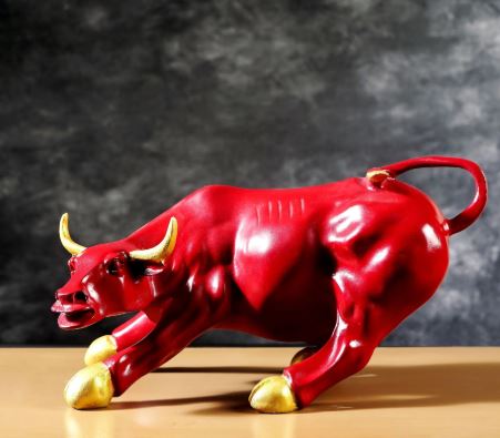 Surreal Charging Bull
