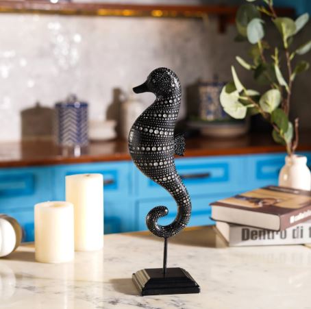 Tribal Tide: African Sea Horse Decor