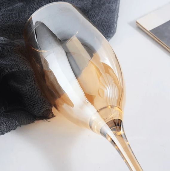 Nordic Golden Champagne Wine Glasses - 180 ml