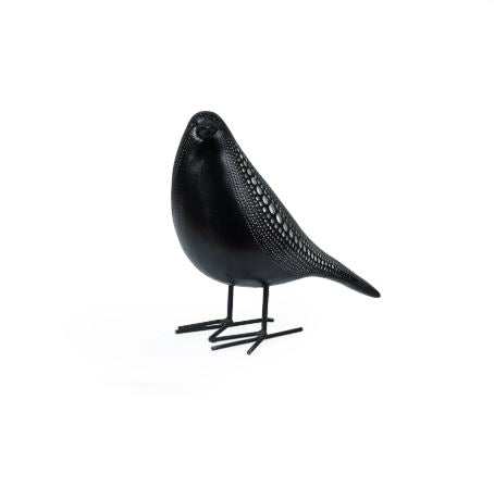 Cosmic Dots: Avian Resin Sculpture