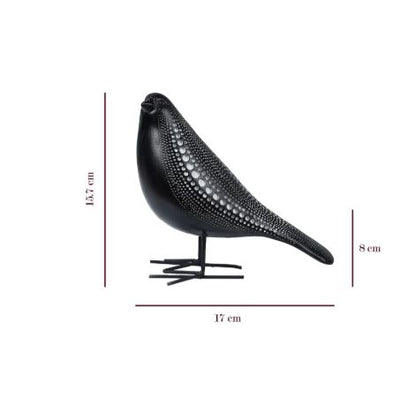 Cosmic Dots: Avian Resin Sculpture