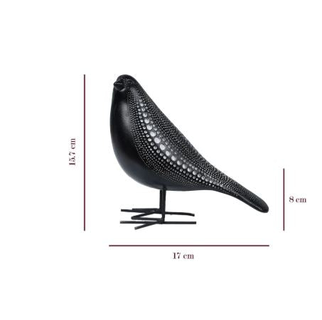 Cosmic Dots: Avian Resin Sculpture