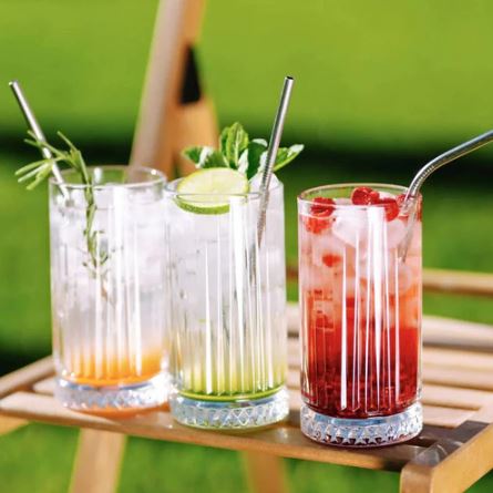 Elysia Long Drink Glasses 280ml, Set of 4