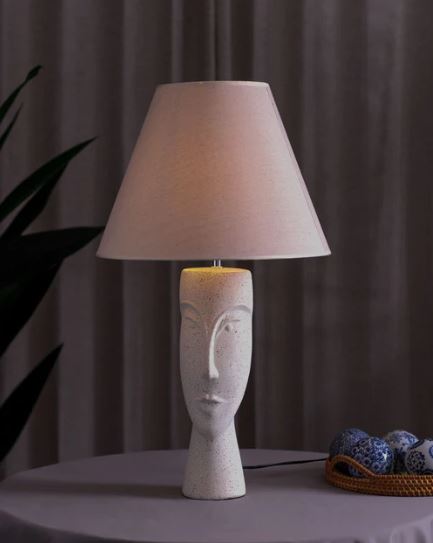Artistic Illumination: Human Face Table Lamp