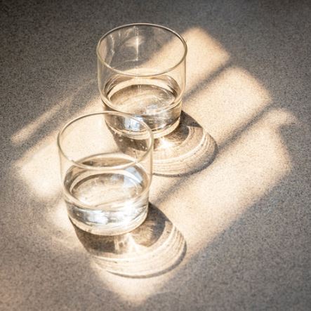 Menlo Short Tumblers, Set of 2 - Clear