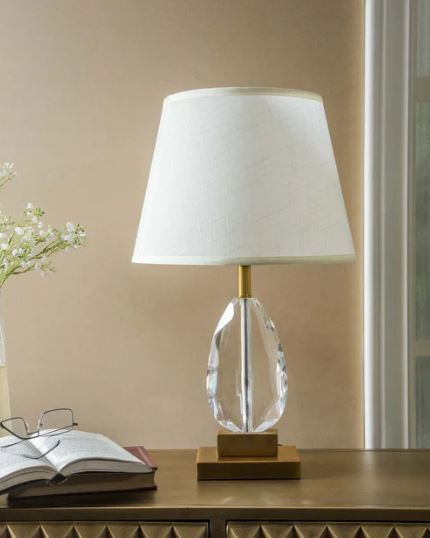Prismatic Beauty Crystal Table Lamp