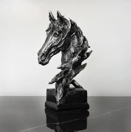 Horse Bust in Antique Finish