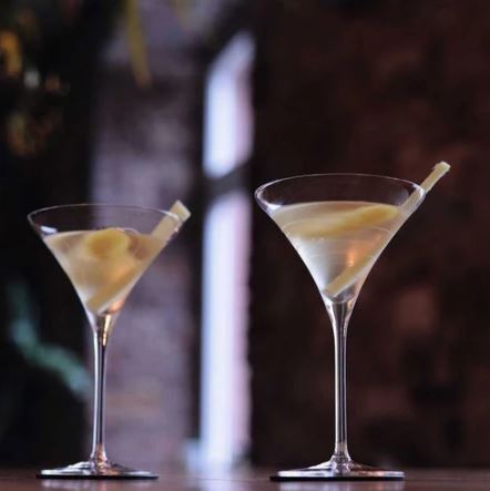 Signature Drinks Lines Cocktail Glasses 220ml, Set of 2
