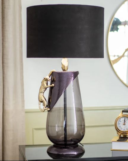 'Abstract Panther' Table Lamp