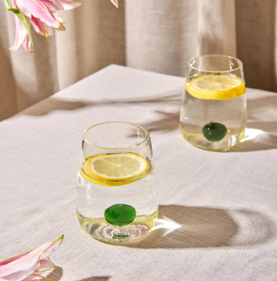 Handblown Drinking Glass - Emerald (Set Of 2)