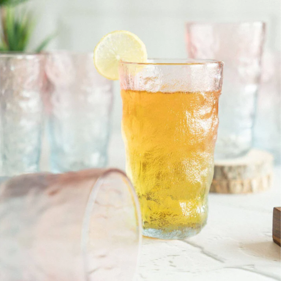 Glacier Pattern Colorful Glass for Drinkware - 305 ml