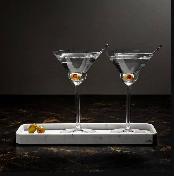 Rounded Martini Glasses 190ml, Set of 2
