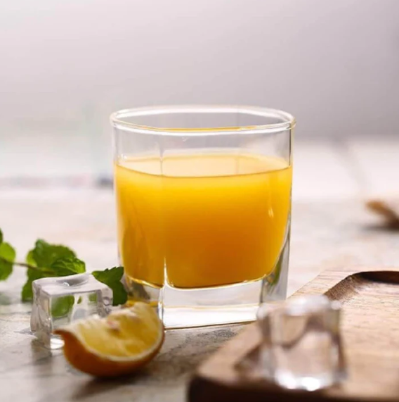 Crystal Square Shaped Glass for Juice - 250 ml