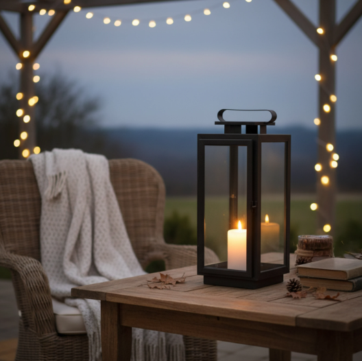 Kuba Metal Lantern - Black