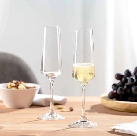Champagne Flutes 220ml, Set of 6