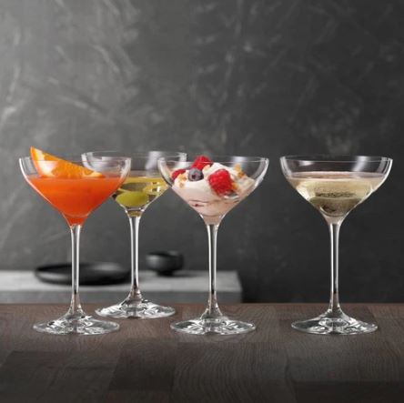 Special Champagne Saucers 250ml, Set of 4