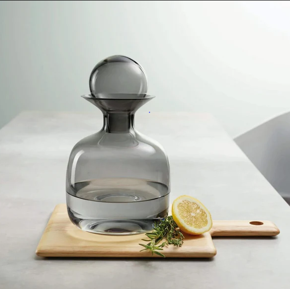Sarabi Glass Water Carafe 750ml - Grey
