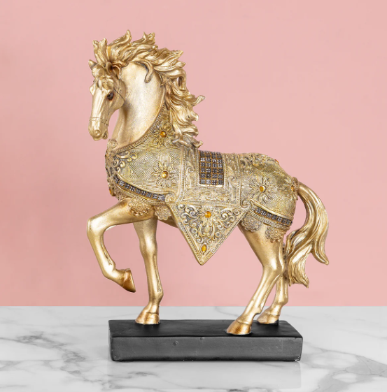 Knight's Horse Table Decoration Showpiece for Home Decor