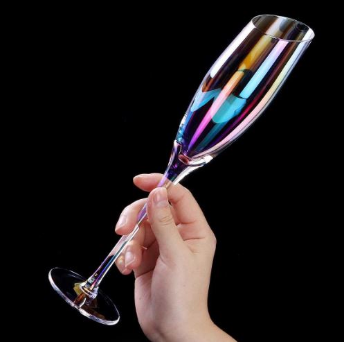 Slanting Pearl Stem Glass - Set of 2