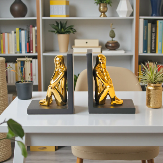 Minimal Mind Figurative Bookend Set