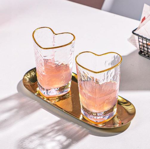Divine Cocktail Glass with Gold Rim - Set Of 2
