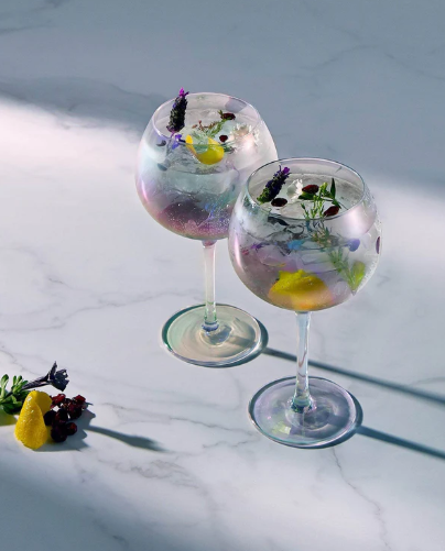 Iridescent Cocktail Gin Glass